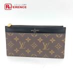 ショッピングルイヴィトン LOUIS VUITTON ルイヴィトン Ｍ80348 スリム パース ファスナー付き 財布 ウォレット 長財布 ブラウン メンズ【中古】