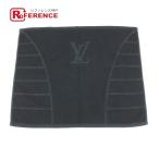  не использовался LOUIS VUITTON Louis Vuitton Logo LV полотенце для рук полотенце черный мужской [ б/у ]