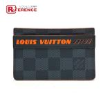 LOUIS VUITTON Louis Vuitton N60242 Damier кобальт porutokarutosa-n тянуть футляр для визитных карточек чехол для пропуска футляр для карточек [ б/у ] прекрасный товар 