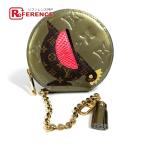 ショッピングヴェルニ LOUIS VUITTON ルイヴィトン M91387 ポルトモネ・コック 財布 ラウンドファスナー 小銭入れ 鳥 モノグラムヴェルニ コインケース 【中古】