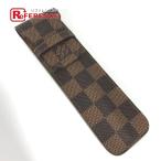  прекрасный товар LOUIS VUITTON Louis Vuitton M63131ete.i1 стойка ro кисть коробка канцелярские товары Damier пенал eben Brown [ б/у ]