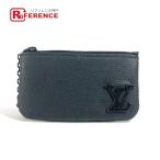 LOUIS VUITTON ルイヴィトン M81031 ポシェットクレ 財布 キーリング付き 小銭入れ アエログラム コインケース ノワール ブラック【中古】