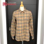 BURBERRY バーバリー チェック柄 シャツ 長袖シャツ 長袖 長袖シャツ ベージュ レディース【中古】