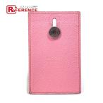 HERMES Hermes seli Эдди a BORO чехол для пропуска футляр для визитных карточек чехол для проездного билета футляр для карточек Epson жемчуг розовый Pink Lady -s[ б/у ]