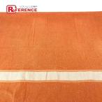  не использовался HERMES Hermes яхтинг Logo большой размер бахрома банное полотенце интерьер колено .. покрывало полотенце orange женский [ б/у ]