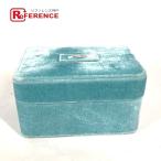 ショッピングMIUMIU 美品 MIUMIU ミュウミュウ ロゴ ジュエリーケース アクセサリーケース ポーチ ボックス 小物入れ ブルー レディース【中古】