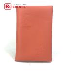 HERMES Hermes футляр для визитных карточек чехол для пропуска karu vi cocos nucifera. дерево дизайн 2. складывать футляр для карточек Swift U. orange унисекс [ б/у ] не использовался 