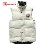 CANADA GOOSE カナダグース 4151M ロゴ ワッペン アパレル アウター ダウンベスト ホワイトベージュ ベージュ メンズ【中古】