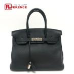 エルメス バーキン30 カバン バッグ 3060 SV金具 ブラック レディース【中古】