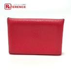 HERMES Hermes karu vi 2. складывать футляр для визитных карточек чехол для пропуска футляр для карточек rose Azare Pink Lady -s[ б/у ]