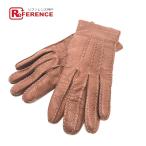 DENTStentsu автомобиль ftsu Berry перчатка перчатки кожа Brown женский [ б/у ]