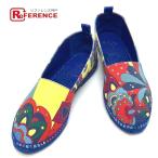 ショッピングエスパドリーユ HERMES エルメス エスパドリーユ フラットシューズ スリッポン コットン マルチカラー レディース【中古】