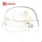 не использовался HERMES Hermes ga желтохвост oru Beanie шляпа вязаная шапка вязаная шапка baby BABY младенец вязаная шапка белый Kids [ б/у ]