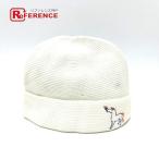 HERMES Hermes cabrio ru лошадь вышивка Bay Be шляпа младенец вязаная шапка белый Kids [ б/у ]