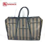 FENDI Fendi Zucca очень большой портфель дорожная сумка путешествие сумка Vintage сумка "Boston bag" Brown мужской [ б/у ]
