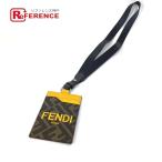 FENDI Fendi 7M0335 Logo Zucca плечо с ремешком чехол для пропуска футляр для карточек кожа Brown женский [ б/у ] не использовался 