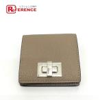 FENDI フェンディ ターンロック 小銭入れ コインケース ベージュ レディース【中古】