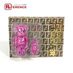 ショッピングforever 未使用 FENDI フェンディ BE@RBRICK ベアブリック FENDI FOREVER おもちゃ インテリア フィギュア 未開封 メディコムトイ ピンク【中古】