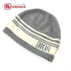 Dior Dior Logo Beanie шляпа вязаная шапка вязаная шапка baby BABY младенец вязаная шапка g грабли z[ б/у ]