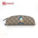  не использовался GUCCI Gucci 662129 Donald Duck GG кисть коробка сумка канцелярские товары Disney сотрудничество disney пенал голубой [ б/у ]