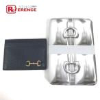  не использовался GUCCI Gucci 700469 шланг bit карты комплект футляр для визитных карточек чехол для пропуска футляр для карточек черный унисекс [ б/у ]