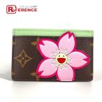  не использовался LOUIS VUITTON Louis Vuitton M13429 TM футляр для карточек porutokarutosa-n тянуть футляр для визитных карточек чехол для пропуска Мураками . футляр для карточек [ б/у ]