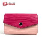  прекрасный товар LOUIS VUITTON Louis Vuitton M62255myuru TIKKA ruto Sara футляр для визитных карточек ячейка для монет кошелек кошелек для мелочи . epi футляр для карточек розовый [ б/у ]