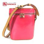 ショッピングヴェルニ LOUIS VUITTON ルイヴィトン  M91259 サリヴァンヴェルティカル モノグラムヴェルニ ショルダーバッグ フューシャピンク ピンク【中古】