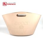 ショッピングバケツ GUCCI グッチ 511261 バケツバッグ ロゴ ランドリーバッグ カバン  ハンドバッグ ベージュ レディース【中古】