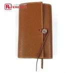 HERMES Hermes обложка для книги Serie Logo 2. складывать канцелярские товары книга@ Note покрытие Brown унисекс [ б/у ]