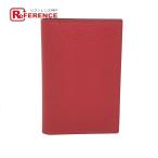  как новый HERMES Hermes You k крышка складывающийся пополам футляр для карточек красный женский [ б/у ]