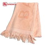 прекрасный товар BALENCIAGA Balenciaga 535525 большой Logo одиночный товар полотенце хлопок orange розовый серия унисекс [ б/у ]