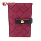 BOTTEGA VENETA Bottega Veneta maxi сетка аккордеон футляр для карточек кожа ama Ran to× Iris бордо [ б/у ]