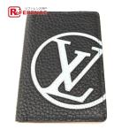 LOUIS VUITTON Louis Vuitton LV Circle бур nai The -duposhu футляр для визитных карточек чехол для пропуска toliyon кожа темно-синий мужской [ б/у ]