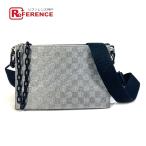 ショッピングアーメン LOUIS VUITTON ルイヴィトン M59682 ダミエグリッター トリオポーチ NM ショルダーバッグ シルバー メンズ【中古】