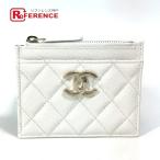 CHANEL Chanel AP3139 matelasse ячейка для монет кошелек для мелочи . кошелек футляр для визитных карточек чехол для пропуска футляр для карточек черная икра s gold [ б/у ] не использовался 