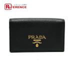 PRADA Prada Logo футляр для визитных карточек футляр для карточек safia-no кожа черный женский [ б/у ] прекрасный товар 