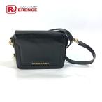 ショッピングBURBERRY BURBERRY バーバリー ポシェット カバン 斜め掛け ロゴ ショルダーバッグ ブラック レディース【中古】