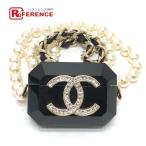 CHANEL Chanel AB6425 AirPodsPro воздушный poz жемчуг плечо P21A CC здесь Mark наушники кейс черный женский [ б/у ]