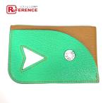 HERMES Hermes poason футляр для визитных карточек чехол для пропуска Serie bai цвет футляр для карточек зеленый женский [ б/у ]