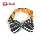  не использовался HERMES Hermes n-papiyon аксессуары галстук лента Ribon бабочка галстук orange мужской [ б/у ]