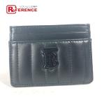  не использовался BURBERRY Burberry 8064827 TB Logo футляр для визитных карточек чехол для пропуска футляр для карточек черный унисекс [ б/у ]