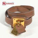 HERMES エルメス オーケリー ブレスレット 2重ブレス アクセサリー ブレスレット ブラウン ユニセックス【中古】