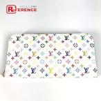 ショッピングLOUIS LOUIS VUITTON ルイヴィトン M93749 ポルトフォイユアンソリット  ロングウォレット モノグラムマルチカラー 長財布 レザン【中古】