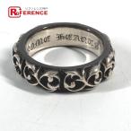 ショッピングHEARTS CHROME HEARTS クロムハーツ エタニティ ヴァイン バンドリング アクセサリー リング・指輪 シルバー メンズ【中古】