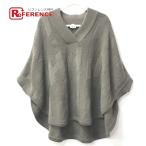  как новый HERMES Hermes H Logo одежда tops внешний пончо Brown женский [ б/у ]