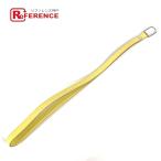 ショッピングネックストラップ 未使用 HERMES エルメス ネックストラップ ネックレス アクセサリー ストラップ スフレ イエロー ユニセックス【中古】