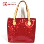 LOUIS VUITTON ルイヴィトン M91092  ヒューストン トートバッグ カバン モノグラムヴェルニ ショルダーバッグ ルージュ レッド【中古】