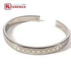 ショッピングdior Dior ディオール カナージュ ロゴ バングル ブレスレット シルバー ユニセックス【中古】