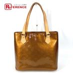 ショッピングヴェルニ LOUIS VUITTON ルイヴィトン M91122  ヒューストン ショルダーバッグ モノグラムヴェルニ トートバッグ ブロンズ ブラウン【中古】